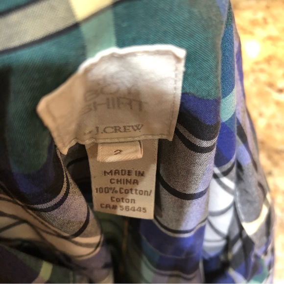 J Crew The Boy Shirt Plaid Flannel Button-Up Long Sleeve Blouse 2 - Picture 7 of 8